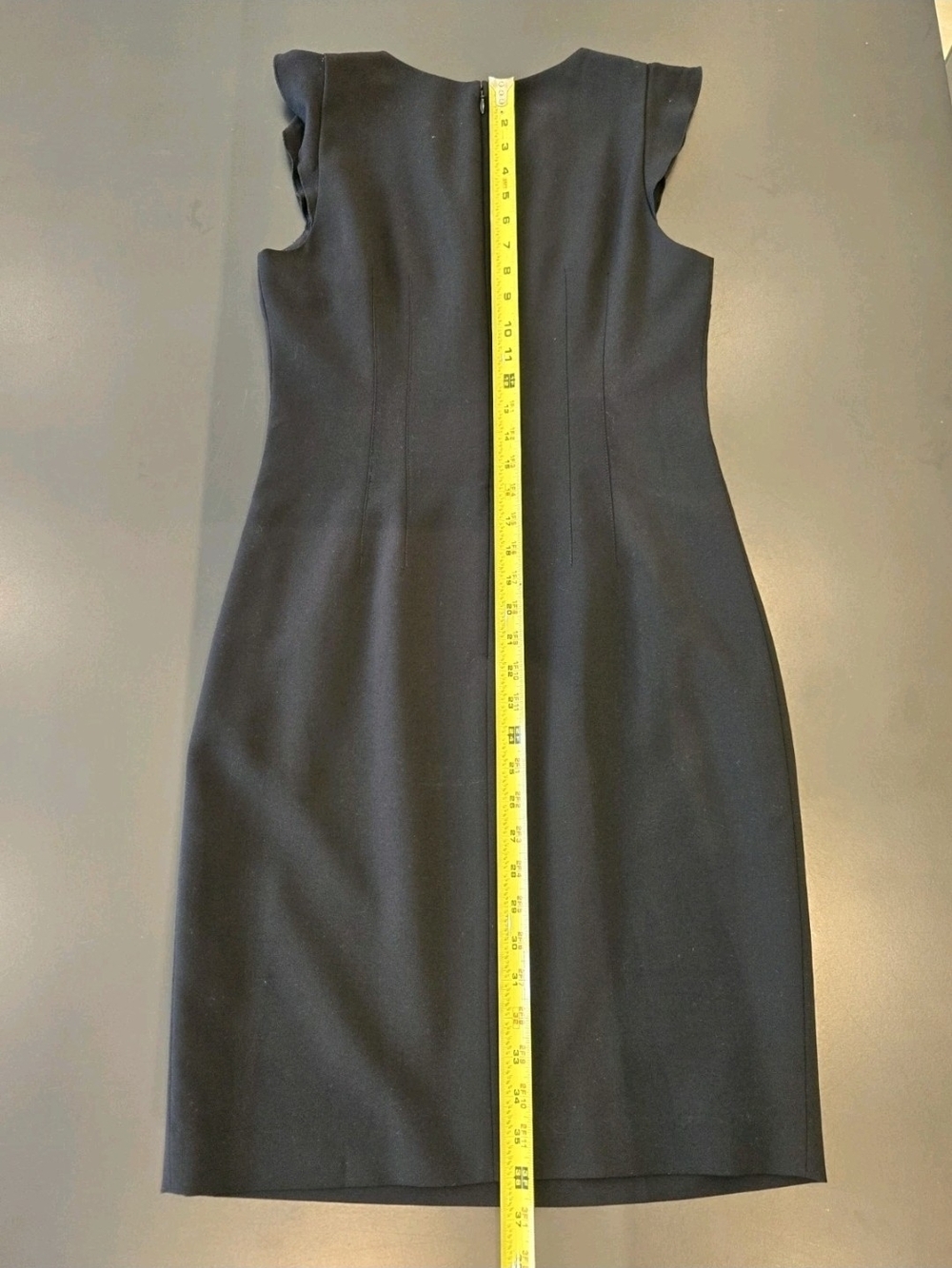 T Tahari Black Cap-Sleeve Sheath Dress - Picture 7 of 12
